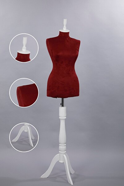 TERZİ DÜKKANI Ahşap Ayaklı 38 Beden Kadın Terzi Mankeni, Prova Mankeni, Vitri...