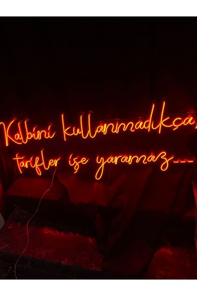 vinyuup Kalbini Kullanmadıkça Tarifler - Dekoratif Duvar Aydınlatması Neon Le...