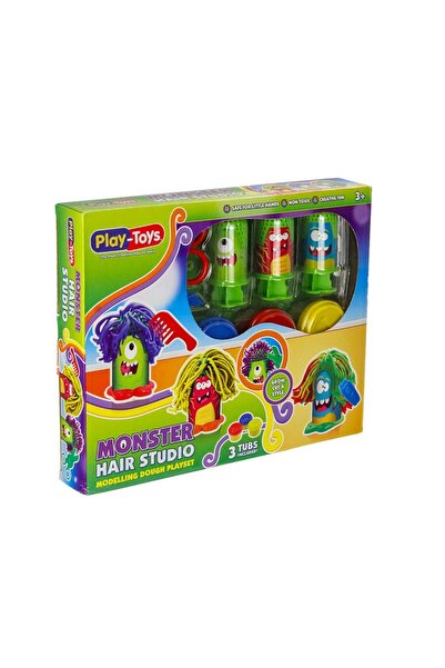 Vardem Monster Hair Studio - Neon Dough Play Set