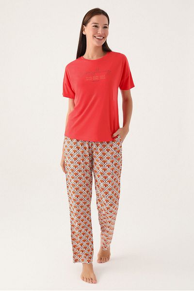 Pierre Cardin 8822 Set de pijamale cu mânecă scurtă Love pentru femei