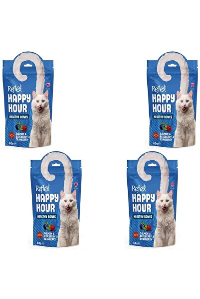 Reflex Happy Hour Somon ve Yaban Mersinli Kedi Ödül Maması 60 gr X 4 Adet