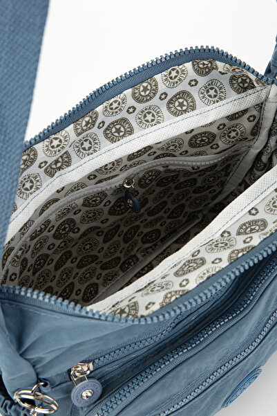 minebag Hope Жіноча сумка - Синя сумка через плече, багато кишень, металеві застібки