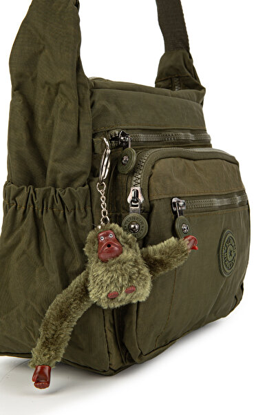 minebag Hope Women's Crossbody Bag - Multi-Pocket, Clinker Postman, Khaki