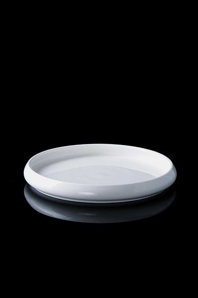 ACAR 20 cm Bianco Perla Porcelain Round Plate - 6 Pieces