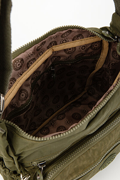 minebag Hope Women's Crossbody Bag - Multi-Pocket, Clinker Postman, Khaki