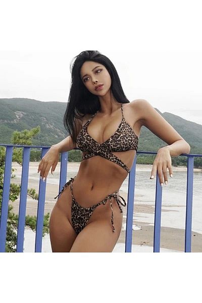 bikinistan Leopard Patterned Comfortable Bikini Set
