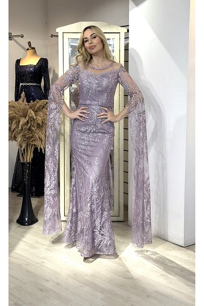 E&A Eren Abiye Tulle Detailed Grate Dress
