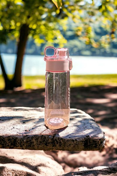 YDGR 600 ml Sports Water Bottle with Shaker and Finger Strap st-7212