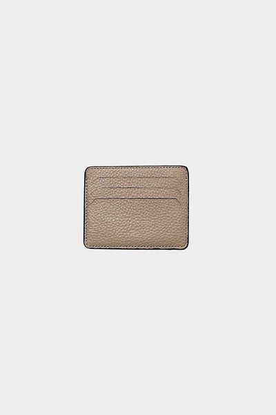 Grande 0530 Γνήσιο δέρμα Super Slim Unisex Θήκη κάρτας Flother Light Mink