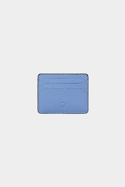 Grande 0530 Ice Blue Γνήσιο δέρμα Super Slim Unisex Θήκη κάρτας Flother