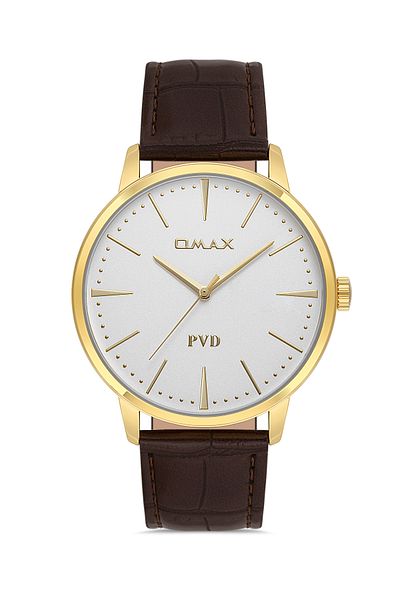 Omax ساعات جلدية للرجال - موديل 00PR0041Q008