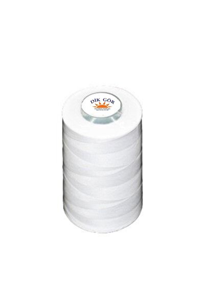 Tuana İplik ΜΑΡΚΑ ΚΟΖΑΛΙ 10 Τεμάχια Νούμερο 120 Λευκό Πολυεστερικό Κλωστή Ραπτικής 5000 Μέτρα