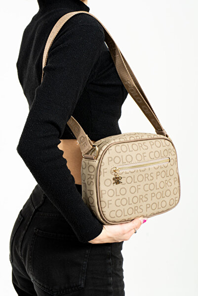 ImPolo Γυναικεία τσάντα ώμου και χιαστί VizonEmpirme με τύπωμα - Διαστάσεις 21x27