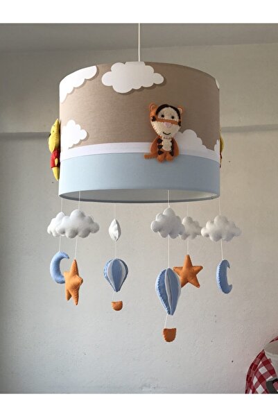 atölye ay ışığı Winnie The Pooh Figürlü Bebek Avizesi