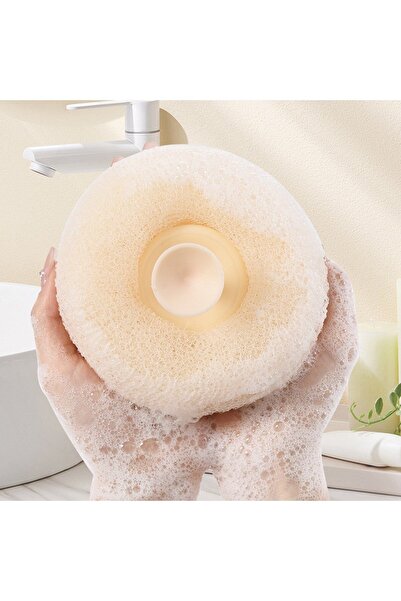 Duffa Vantuzlu Banyo Lifi Vücut Kesesi Hızlı Köpüren Yumuşak Banyo Süngeri Banyo Masaj Fırçası