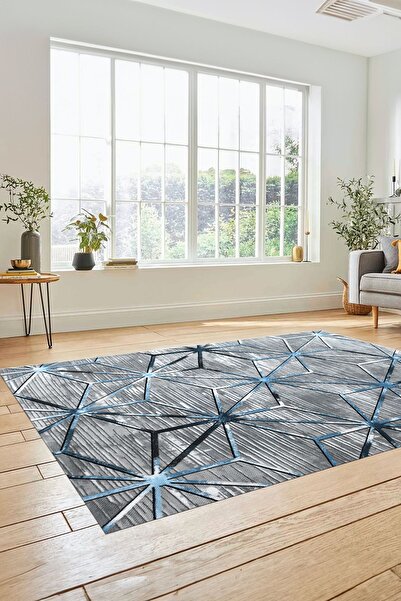 EY HOME 3D Dijital Baskılı Kaymaz Taban Yıkanabilir Modern Yolluk Koridor Mutfak Salon Halısı