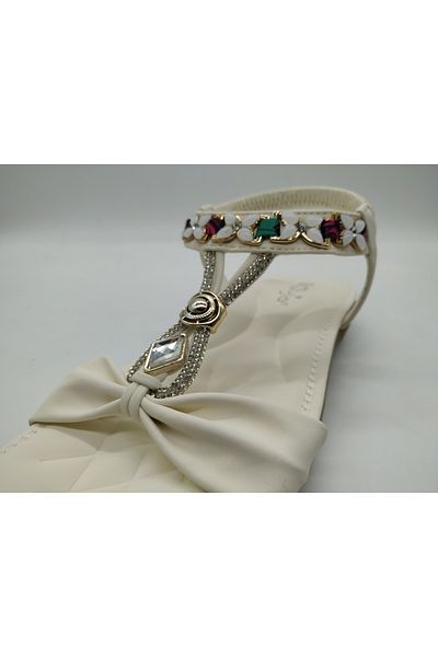 Guja Stoned Wedge Heeled Imported Women's Sandals - Special Series