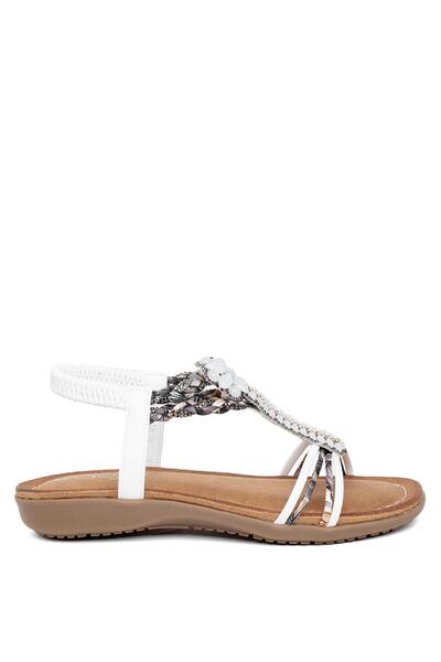 Guja Білі жіночі плоскі сандалі - 24Y150-38