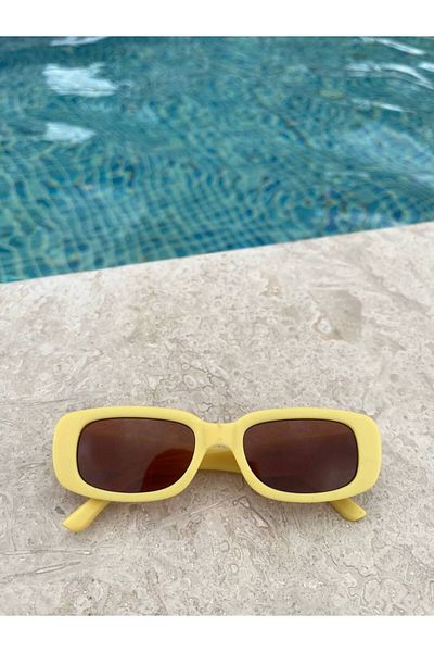 Jolly Kids 2024 Trend Rectangular Sunglasses - UV 400 Protection with Box for Girls Boys 2-9 Years