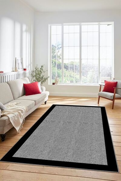 EY HOME Dijital Baskılı Kaymaz Taban Yıkanabilir Jüt-Hasır Tasarım Mutfak Yol...