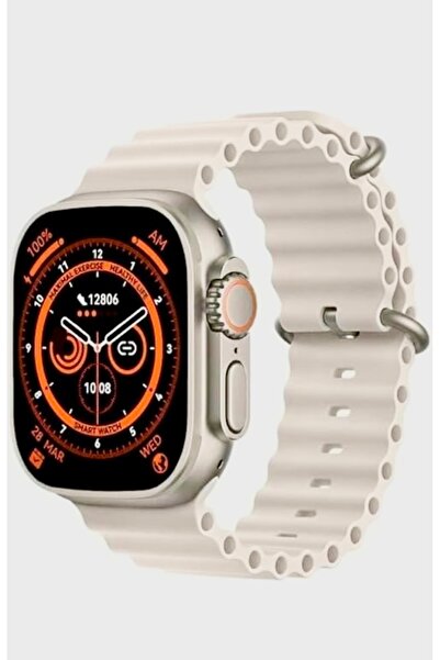 bella markt 8 Ultra Watch Aklı Saat T 800 Android Ios 1.99 Inç 49mm Gri Kasa ...