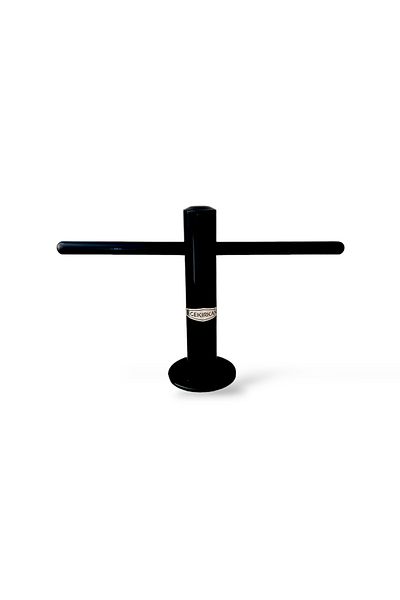 Egekırkan Black Painted T Type Hairdresser Barber Countertop Stand