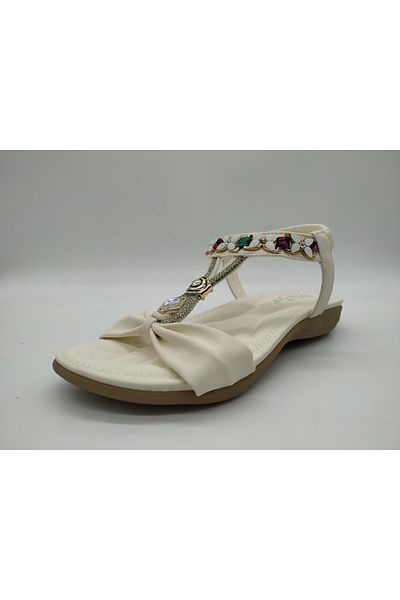 Guja Stoned Wedge Heeled Imported Women's Sandals - Special Series