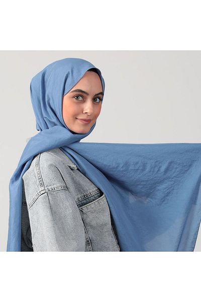 ipekistanbul Βαμβακερό σάλι Voile - Indigo