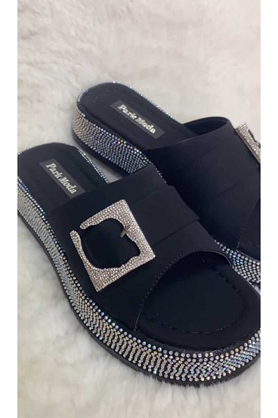 MİSS PARK MODA شبشب بإبزيم مزين بالأحجار
