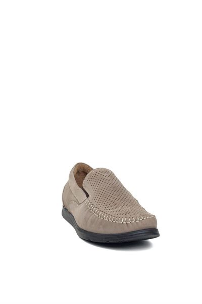 Ayakkabı Fuarı Elit 24YNbl1050N - Ανδρικά παπούτσια casual από γνήσιο δέρμα Sand Color