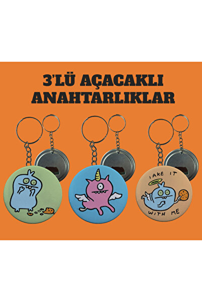 rakkun shop Set de 3 chei și deschizători din seria Monster