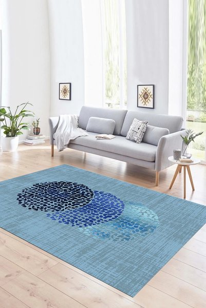 Napoli Home Dijital Baskılı Kaymaz Taban Yıkanabilir Modern Desen Yolluk Mutf...