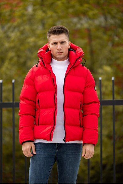 OHEPMODA Men's Winter Puffer Jacket - Water and Windproof, Hooded and Fur Lined