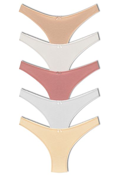 HNX Basic Brazilian Women's Panties - Cotton Fabric