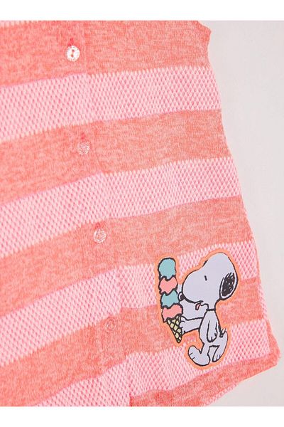 SNOOPY Neon Striped Licensed Dress