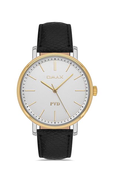 Omax Leather Men's Watch - 00PR0049N008 Model