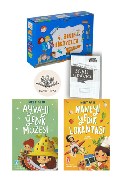 Timaş Çocuk 4. Sınıf Hikayeler Okuma Seti 10 Kitap - Ayvayı Yedik Müzesi - Na...