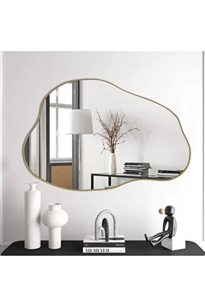 MKS Design 55x85 Duvar Dekor Aynası / Duvar Aynası / Konsol Aynası / Düzensiz Ayna / Estetik Ayna