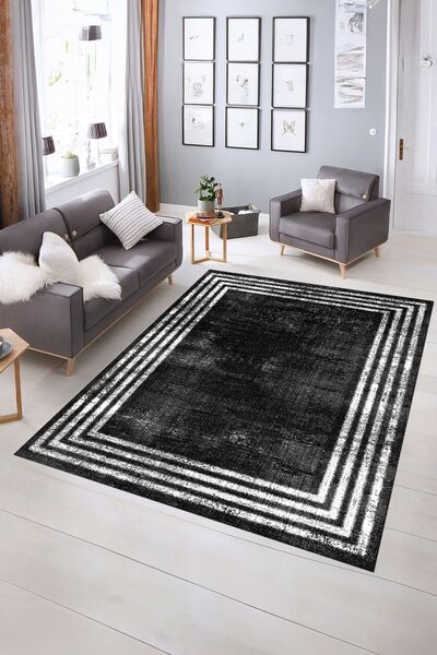 Kilimteks Dijital Baskılı Kaymaz Yıkanabilir Çerçeveli Yolluk Mutfak Salon Ha...