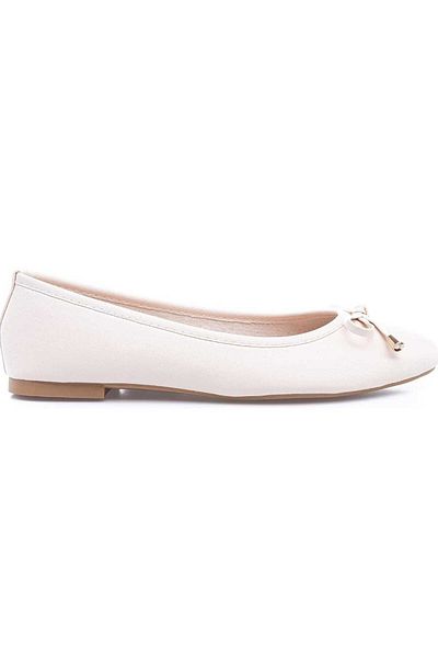 Pine Cone Shiny Ballerinas - Ribbon Detailed