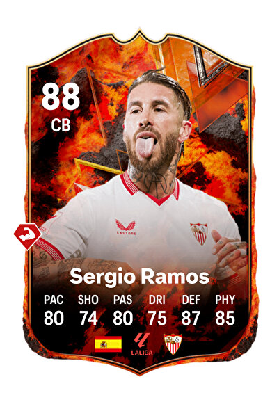 BERKANTTP بطاقة سيرجيو راموس FC 24 - Versus Fire Fut