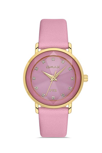 Omax Leather Women's Watches 00ZEC004QC0C