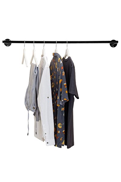 Fec Reklam Siyah Metal Solid Duvara Monte Askılık Elbise Askılığı Konfeksiyon Askılığı Kıyafet Askılığı