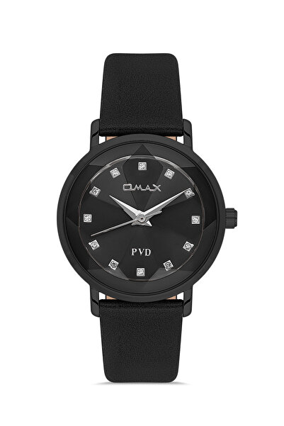 Omax ساعة يد نسائية | تناظرية | سوار جلدي | تصميم أنيق