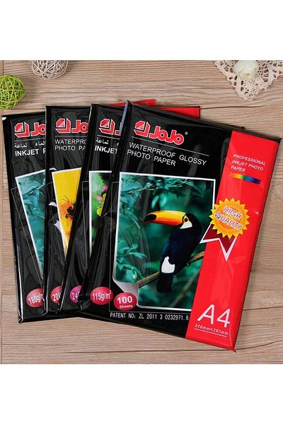 Modellino 4 Packs of Photo Papers, A4 210x297mm, 180 Gram, Jojo Printing Paper, Double Sided Printing 20 Pieces