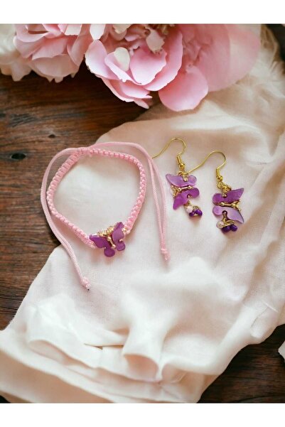 Aksesuar طقم أساور وأقراط مع صندوق هدايا رأس السنة الجديدة