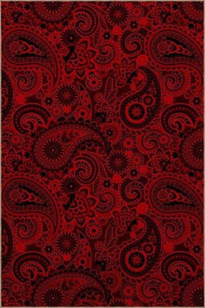Rugs Modern Halı Red Themed Abstract Shapes Patterned Creative Modern Decorat...