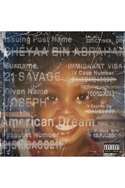 EPIC RECORDS YABANCI PLAK - 21 Savage / American Dream (2LP)