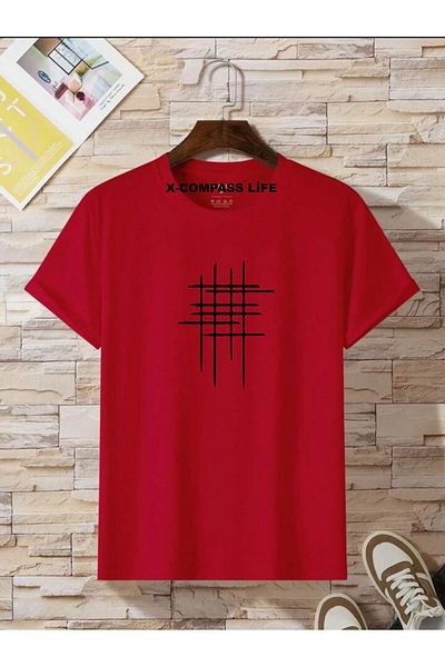 x-compass life UNISEX THSORT Oversize Crew Neck Hashtag