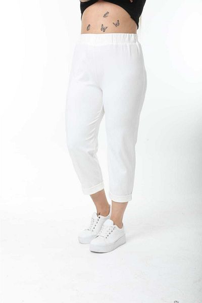 Esina Women's Diver / Scuba Fabric Capri Pants